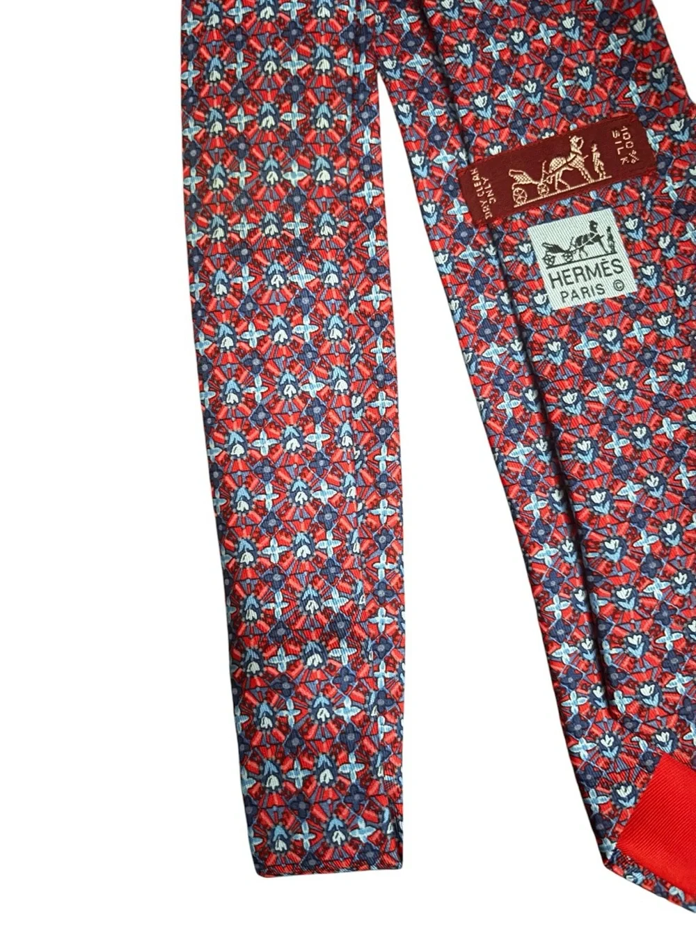 HERMÈS silk tie